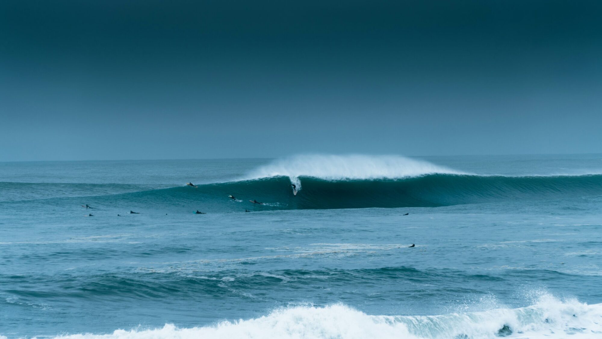 Large wave in Hossegor surf in France