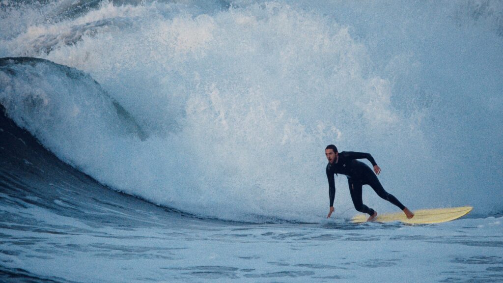 A man surfing at Biarritz France