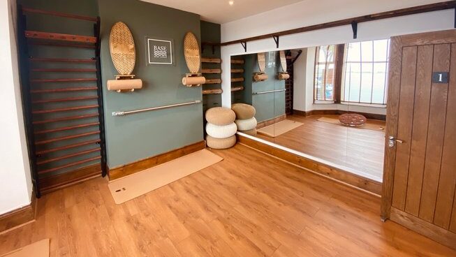 Yoga studia at Base Surf Lodge Surf Camp in Newquay, UK