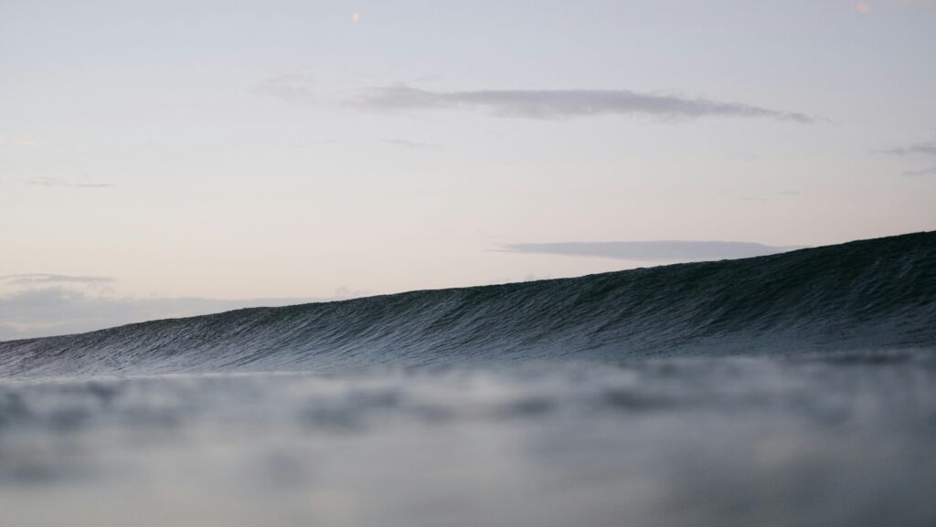 Narragansett surf in USA photo from the water