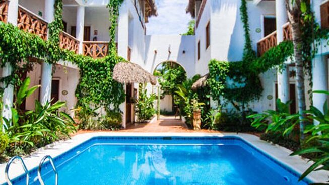 Accommodation of Wild Mex Surf and Adventure Sayulita surf camp with pool
