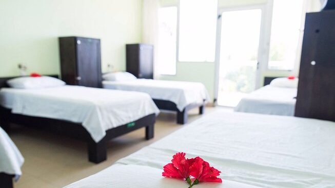 Accommodation and beds at Damo Surf Camp in Jaco Costa Rica
