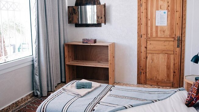Accommodation and bedroom at easy surf maroc surf camp in tamraght