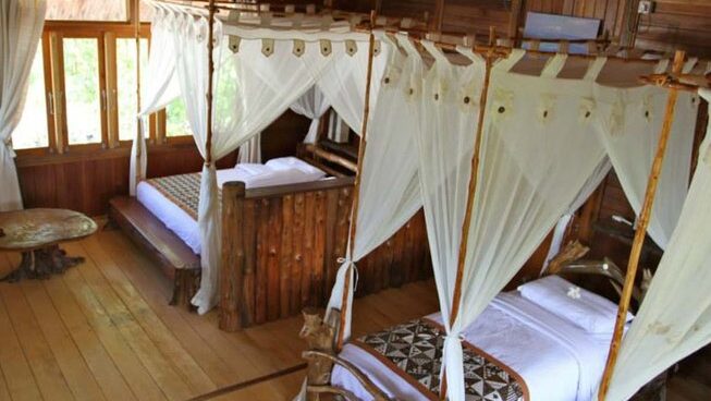 Bedroom at Hidden Bay Resort Mentawais