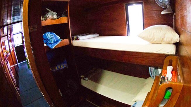 bed and accommodation with Naga Laut surf camp