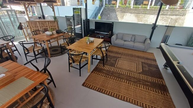 Lounge area at DHM Surf Camp