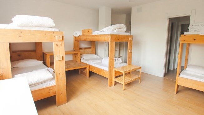 accommodation with bunk beds at Latas Surf camp