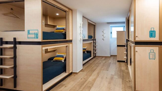 Accommodation with dorm style cabins with Surf Club El Palmar surf camp