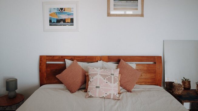 double bed at Surf & Yoga Retreats Fuerteventura