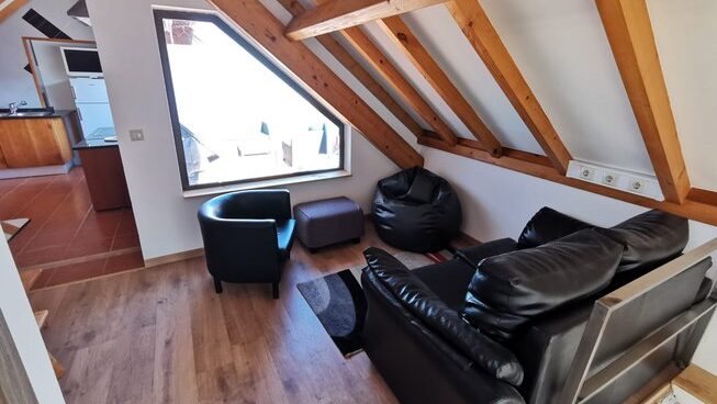 Accommodation bedroom and living space at G3 Store Surf Center Peniche