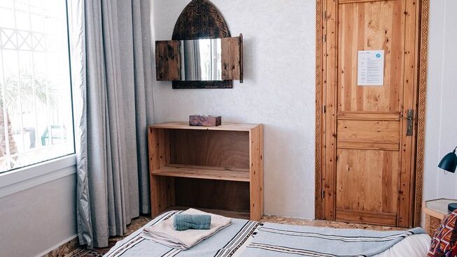 single room with bed at Easy Surf Maroc surf camp