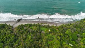 Costa Rica surf and forest from above when I planned Costa Rica 2 Week Surf Itinerary