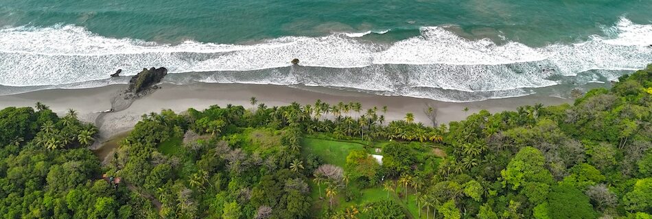 Costa Rica surf and forest from above when I planned Costa Rica 2 Week Surf Itinerary