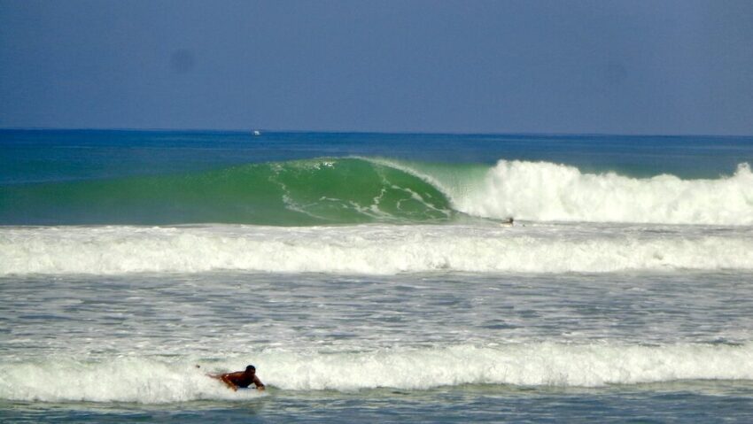 Empty surf barrell at Santa Teresa Costa Rica