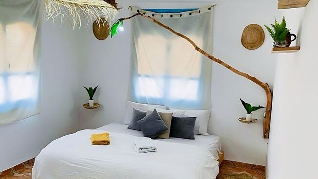 Accommodation with bed and room at Sunny Wave Taghazout