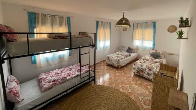 Accommodation with single and bunks at Sunny Wave Taghazout