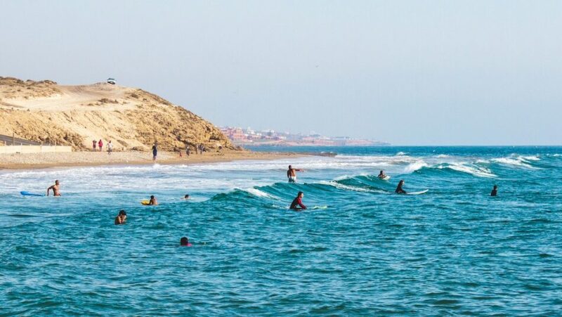 Best Surf Camp in Taghazout: Where I’d Actually Stay for a Surf Trip Surfers in the lineup with the best surf camp in Taghazout