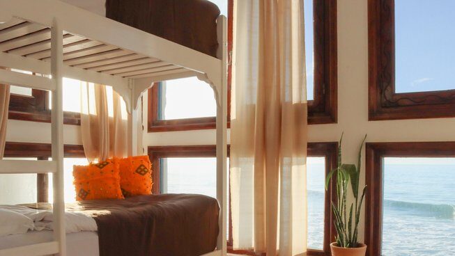 accommodation with beach views at Dfrost Almugar Taghazout Surf & Yoga Luxury Retreat