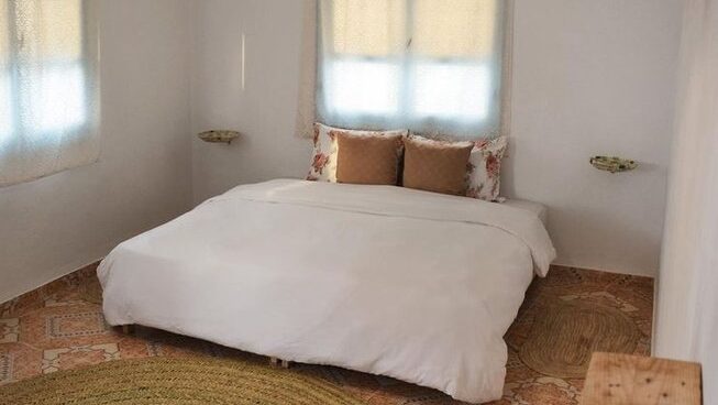 large queen bed at accommodaiton Sunny Wave Taghazout