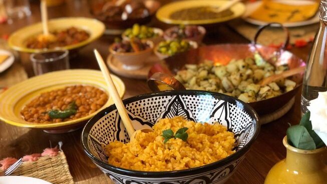 moroccan food at Crocro Surf House