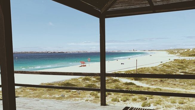 overlooking surf beach with Boa Onda Guesthouse