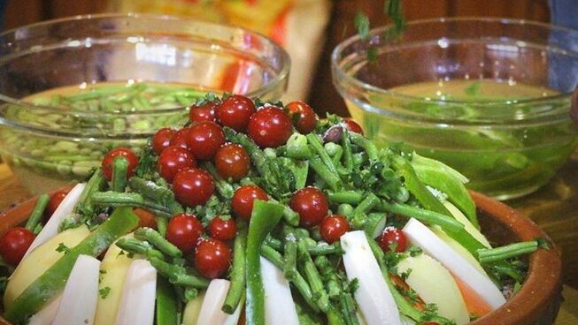 salad at Easy Surf Maroc