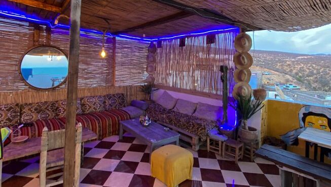 social area at Sunny Wave Taghazout